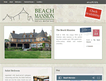 Tablet Screenshot of beachmansion.com